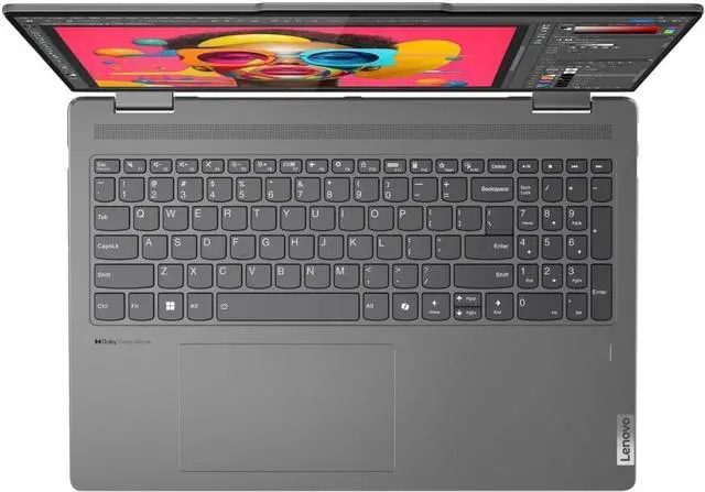 Alt view image 5 of 7 - Lenovo Yoga 7i 16 2-in-1 Laptop, 16" FHD+ Touchscreen, Intel 12-core Ultra 7 155U Processor, Integrated Intel Graphics, 16GB  DDR4  512GB   PCIe SSD, Backlit, Fingerprint, Windows 11 Pro
