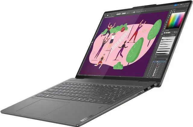 Alt view image 6 of 7 - Lenovo Yoga 7i 16 2-in-1 Laptop, 16" FHD+ Touchscreen, Intel 12-core Ultra 7 155U Processor, Integrated Intel Graphics, 16GB  DDR4  512GB   PCIe SSD, Backlit, Fingerprint, Windows 11 Pro