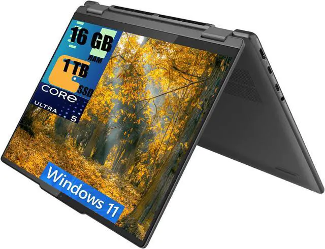 Main image of Lenovo Yoga 7 14 2-in-1 Laptop, 14" WUXGA IPS Touchscreen, Intel Core Ultra 5 125U 12-Core Processor, Intel Iris Xe Graphics, 16GB  DDR4  1TB PCIe SSD, Backlit KB, WiFi 6E, Windows 11 Home