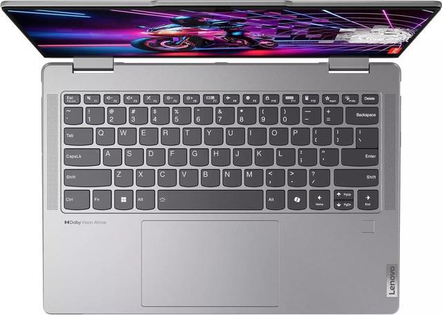 Alt view image 4 of 6 - Lenovo Yoga 7 2-in-1 14 Laptop, 14" FHD+ Touchscreen, AMD Zen 4 Octa-core Ryzen 7 8840HS Processor, AMD Radeon 780M Graphics, 16GB  DDR4  1TB PCIe SSD, Backlit, FP, FHD Webcam, Windows 11 Pro