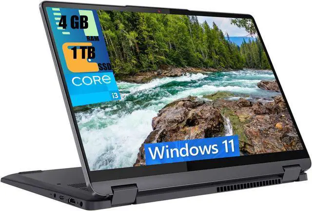 Main image of Lenovo IdeaPad Flex 5i 14 2-in-1 Laptop, 14" FHD IPS Touchscreen, 11th Gen Core i3-1115G4 Dual-Core Processor, Intel UHD Graphics, 4GB DDR4  1TB PCIe SSD, Webcam, FP Reader, Windows 11 Home