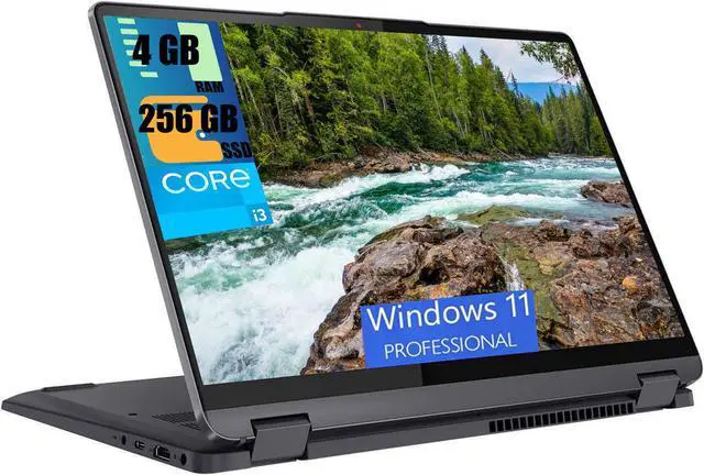 Main image of Lenovo IdeaPad Flex 5i 14 2-in-1 Laptop, 14" FHD IPS Touchscreen, 11th Gen Core i3-1115G4 Dual-Core Processor, Intel UHD Graphics, 4GB  DDR4  256GB  PCIe SSD, Webcam, FP Reader, Windows 11 Pro