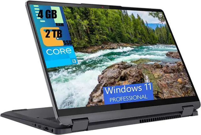 Main image of Lenovo IdeaPad Flex 5i 14 2-in-1 Laptop, 14" FHD IPS Touchscreen, 11th Gen Core i3-1115G4 Dual-Core Processor, Intel UHD Graphics, 4GB  DDR4  2TB PCIe SSD, Webcam, FP Reader, Windows 11 Pro