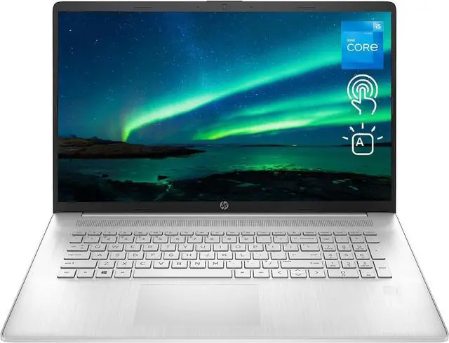 Alt view image 2 of 7 - HP 17 Laptop, 17.3" HD+ Touchscreen, Intel Core i5-1334U 10 Cores Processor, Intel Iris Xe Graphics, 32GB DDR4  2TB PCIe SSD, Wi-Fi 6, Backlit Keyboard, Fingerprint Reader, Windows 11 Pro