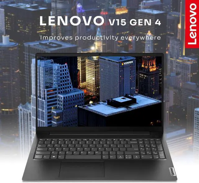 Alt view image 3 of 7 - Lenovo V15 Gen 4 Business Laptop, 15.6" FHD Display, Intel Core i5-13420H 8 Cores Processor, Intel UHD Graphics, 40GB DDR4  1TB PCIe SSD, HDMI, Webcam, Numeric Keypad, Wi-Fi, Windows 11 Pro