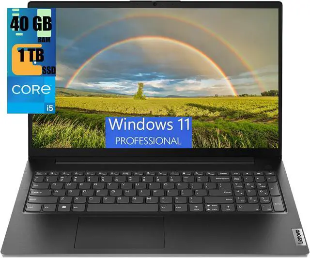 Main image of Lenovo V15 Gen 4 Business Laptop, 15.6" FHD Display, Intel Core i5-13420H 8 Cores Processor, Intel UHD Graphics, 40GB DDR4  1TB PCIe SSD, HDMI, Webcam, Numeric Keypad, Wi-Fi, Windows 11 Pro