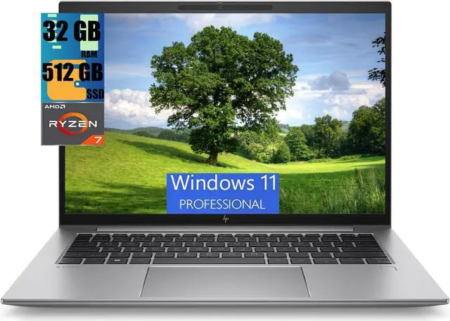 Main image of HP Zbook Firefly G10 14 Laptop, 14.0" WUXGA Display, Ryzen 7 PRO 7840HS 8-Cores Processor, AMD Radeon 780M Graphics, 32GB DDR4  512GB PCIe SSD, Backlit KB, Fingerprint, Windows 11 Pro