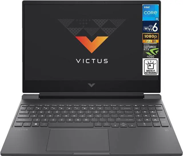 Alt view image 2 of 7 - HP Victus 15t Gaming Laptop, 15.6" Full HD Display, Intel Core i5-13500H 12-Cores Processor, GeForce RTX 4050 6GB GDDR6, 16GB DDR4  2TB PCIe SSD, Backlit KB, WiFi 6, Bluetooth, Windows 11
