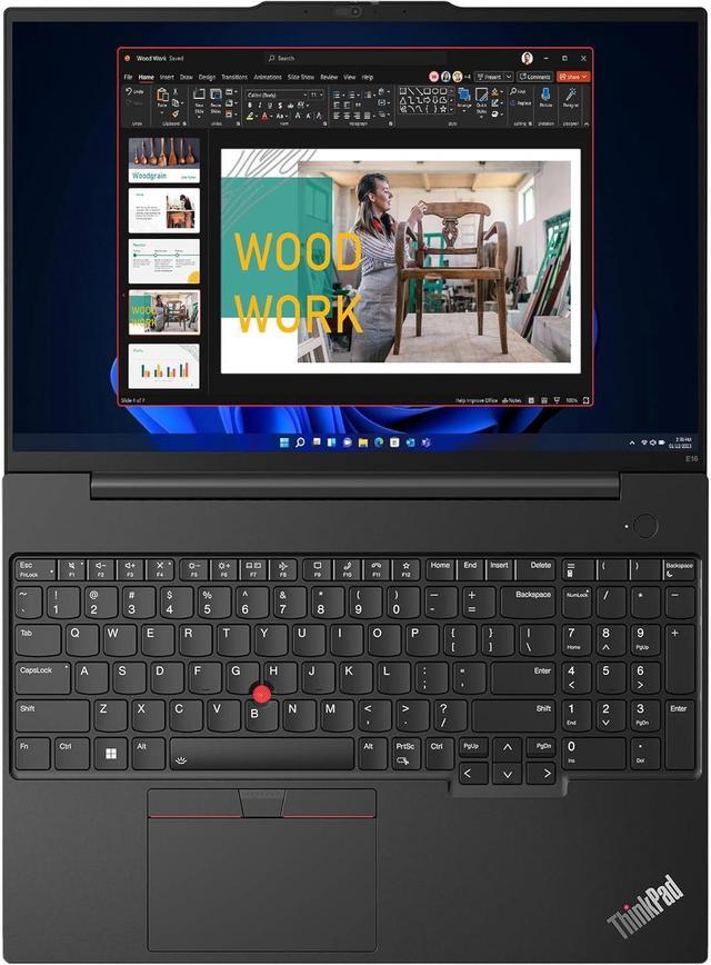 Alt view image 6 of 7 - Lenovo ThinkPad E16 Business Laptop, 16" WUXGA Display, Intel Core i7-1355U 10-Cores Processor, Intel Iris Xe Graphics, 40GB DDR4  2TB PCIe SSD, Backlit KYB, FP Reader, WiFi 6, Windows 11