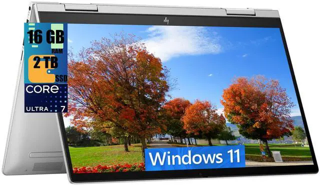 Main image of HP Envy X360 14 Laptop, 14" FHD Multi-Touch, Intel Core 7 150U 10 Cores Processor, Intel Integrated Graphics, 16GB  DDR4  2TB PCIe SSD, Backlit Fingerprint USB-C, Windows 11 Home