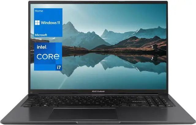 Alt view image 2 of 6 - ASUS Vivobook 16 Laptop, 16" WUXGA (1920 X 1200) Display, Intel Core i7-1255U 10 Cores Processor, Intel Iris Xe Graphics, 40GB DDR4  2TB PCIe SSD, Webcam, HDMI, Wi-Fi, Windows 11 Pro