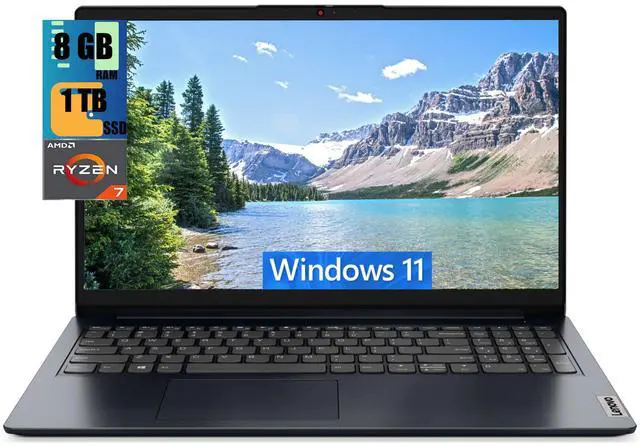 Main image of Lenovo Ideapad 3 14 Laptop, 14" FHD (1920 x 1080) Display, AMD Ryzen 7 5700U 4 Cores Processor, AMD Radeon Graphics, 8GB DDR4  1TB PCIe SSD, Fingerprint Reader, Backlit Keyboard, Windows 11