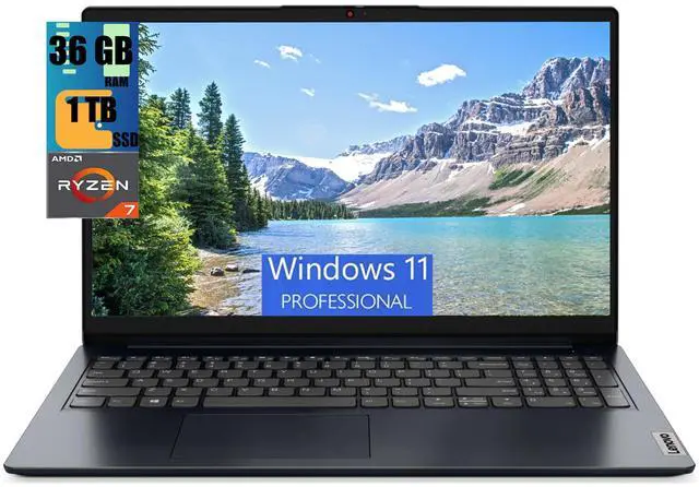 Main image of Lenovo Ideapad 3 14 Laptop, 14" FHD (1920 x 1080) Display, AMD Ryzen 7 5700U 4 Cores Processor, AMD Radeon Graphics, 36GB DDR4  1TB PCIe SSD, Fingerprint Reader, Backlit Keyboard, Windows 11 Pro
