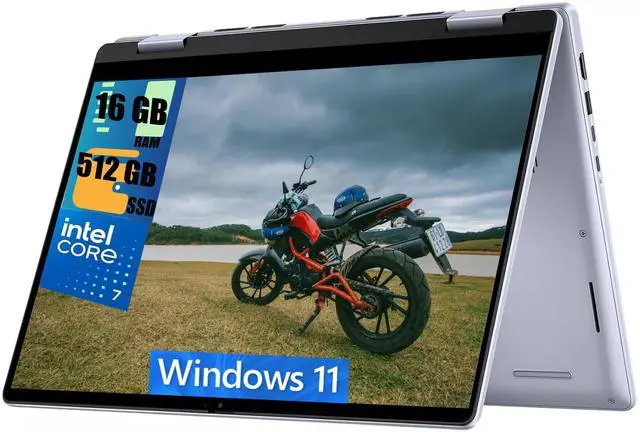 Main image of DELL Inspiron 14 7440 2-in-1 Laptop, 14" FHD+ (1920 x 1200) Touchscreen, Intel Core 7 150U 10-core Processor, Intel Graphics, 16GB DDR4  512GB PCIe SSD, Wi-Fi + Bluetooth, Windows 11