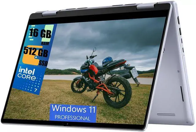 Main image of DELL Inspiron 14 7440 2-in-1 Laptop, 14" FHD+ (1920 x 1200) Touchscreen, Intel Core 7 150U 10-core Processor, Intel Graphics, 16GB DDR4  512GB PCIe SSD, Wi-Fi + Bluetooth, Windows 11 Pro