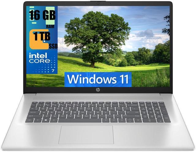 Main image of HP 17 Laptop, 17.3" FHD (1920 x 1080) Display, Intel 7 150U 10-Cores Processor, Intel Graphics, 16GB DDR4  1TB PCIe SSD, Wi-Fi 6 (2x2) and Bluetooth 5.3, Windows 11