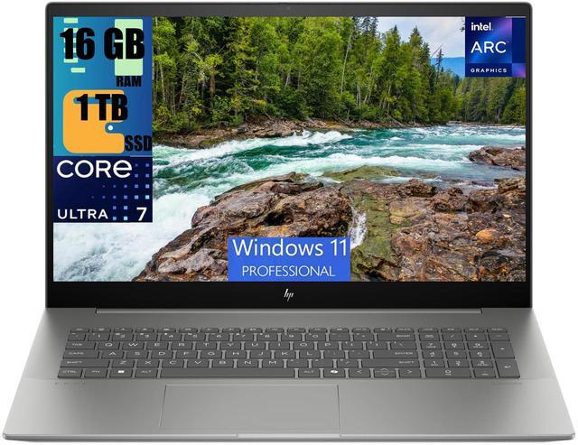 Main image of HP Envy 17 Laptop, 17.3" 4K UHD (3840 x 2160) Display, Intel Core Ultra 7 155H 16 Cores Processor, Intel Arc Graphics, 16GB DDR4  1TB PCIe SSD, HDMI, Webcam, Backlit KB, Wi-Fi 7, Windows 11 Pro