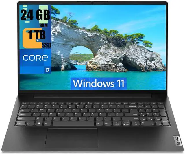 Main image of Lenovo V15 Premium Laptop, 15.6" FHD (1920 x 1080) Display, Intel Core i7-13620H 10 Cores Processor, Intel UHD Graphics, 24GB DDR4  1TB PCIe SSD, Webcam, HDMI, Wi-Fi 6, Windows 11