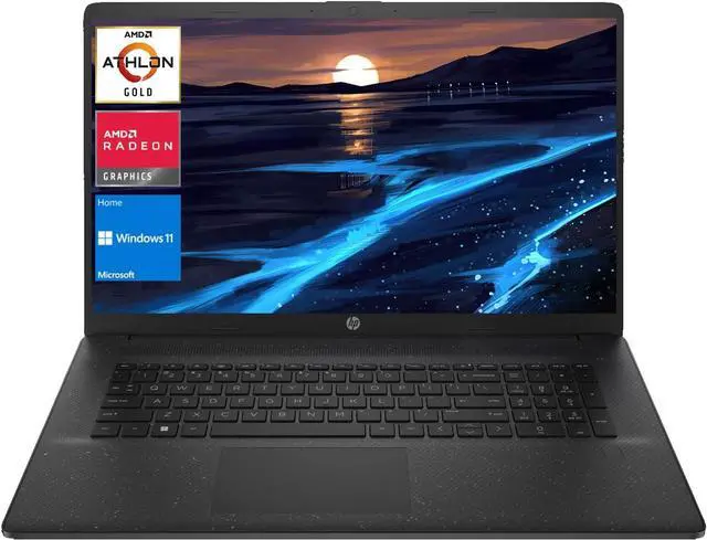 Alt view image 2 of 6 - HP 17z Laptop, 17.3" HD+ (1600 x 900) Display, AMD Athlon Gold 7220U 2 Cores Processor, AMD Radeon Graphics, 8GB  DDR4  512GB  PCIe SSD, Wi-Fi and Bluetooth, Windows 11 Pro