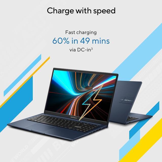 Alt view image 5 of 5 - ASUS Vivobook 14 Laptop, 14" FHD (1920 x 1080) Display, Intel Core i3-1215U 6 Cores Processor, Intel UHD Graphics, 16GB DDR4  2TB PCIe SSD, Wi-Fi 6, HDMI, Webcam, Touchpad, Windows 11