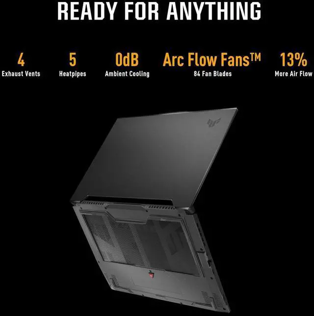 Alt view image 5 of 6 - ASUS TUF Dash 15 Gaming Laptop, 15.6" 144Hz FHD Display, Intel Core i5-12450H 8 cores Processor, NVIDIA GeForce RTX 3050 Ti 4GB GDDR6, 64GB DDR5  1TB PCIe SSD, Thunderbolt 4, Wi-Fi 6, Windows 11 Pro