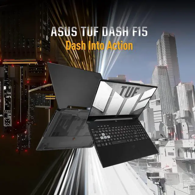 Alt view image 3 of 6 - ASUS TUF Dash 15 Gaming Laptop, 15.6" 144Hz FHD Display, Intel Core i5-12450H 8 cores Processor, NVIDIA GeForce RTX 3050 Ti 4GB GDDR6, 64GB DDR5  1TB PCIe SSD, Thunderbolt 4, Wi-Fi 6, Windows 11 Pro