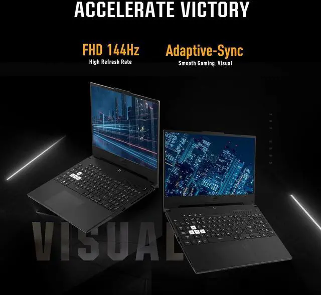Alt view image 6 of 6 - ASUS TUF Dash 15 Gaming Laptop, 15.6" 144Hz FHD Display, Intel Core i5-12450H 8 cores Processor, NVIDIA GeForce RTX 3050 Ti 4GB GDDR6, 64GB DDR5  1TB PCIe SSD, Thunderbolt 4, Wi-Fi 6, Windows 11 Pro