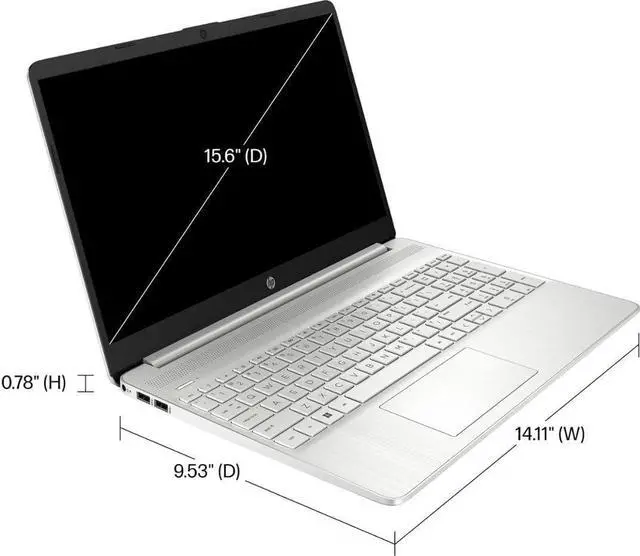 Alt view image 4 of 6 - HP 15 Laptop, 15.6" HD (1366 x 768) Touchscreen, Intel Core i3-1115G4 2 Cores Processor, Intel UHD Graphics, 16GB DDR4  512GB PCIe SSD, WiFi, Bluetooth, Numeric Keypad, Windows 11