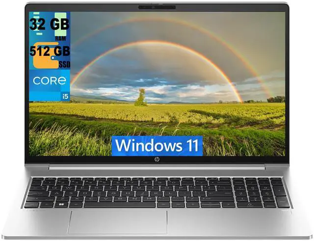 Main image of HP ProBook 450 G8 Business Laptop, 15.6" Full HD Display, Intel Core i5-1135G7 4-Cores Processor, Intel Iris Xe Graphics, 32GB DDR4  512GB PCIe SSD, Backlit keyboard, WiFi, Windows 11