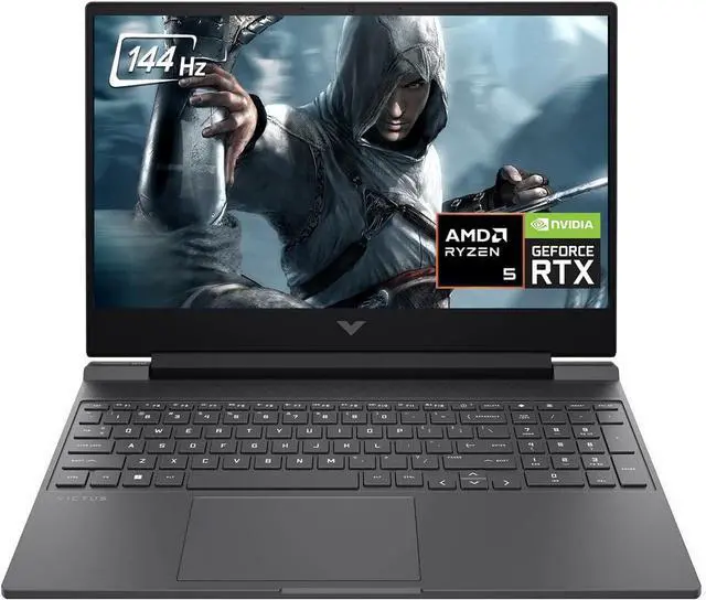 Alt view image 2 of 6 - HP Victus 15 Gaming Laptop, 15.6" FHD 144Hz Display, Intel Core i5-13420H 8-core Processor, NVIDIA GeForce RTX 4050 6GB Graphic, 32GB DDR4  512GB PCIe SSD, Wi-Fi 6 Backlit Keyboard, Windows 11