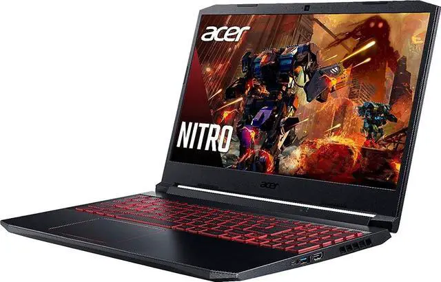 Alt view image 4 of 6 - Acer Nitro 5 15 Gaming Laptop, 15.6" Full HD Display, Intel Core i5-10300H 4 core, GeForce GTX 1650 4 GB Graphics, 32GB DDR4  512GB PCIe SSD, WiFi 6, Backlit KB, Windows 11,Microsoft Office License