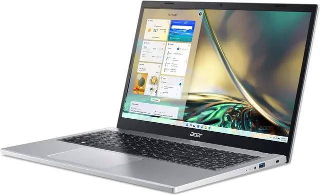 Alt view image 3 of 5 - Acer Aspire 3 15 Slim Laptop, 15.6" Full HD Display, AMD Ryzen 3 7320U 4 Core Processor, AMD Radeon Graphics, 8GB DDR4  1TB PCIe SSD, Wi-Fi 6, Windows 11 Pro,Microsoft Office License