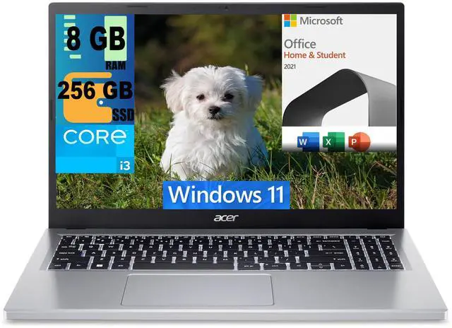 Main image of Acer Aspire Go 15 Slim Laptop, 15.6" Full HD Display, Intel Core i3-N305 8 Cores Processor, Intel UHD Graphics, 8GB  DDR4  256GB  PCIe SSD, Bluetooth 5.1, Windows 11 Pro,Microsoft Office License