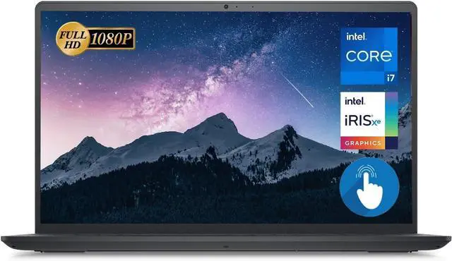Alt view image 2 of 6 - Dell Inspiron 3520 15 Laptop, 15.6" FHD Touchscreen, Intel Core i7-1255U 10 Cores Processor, Intel Iris Xe Graphics, 16GB DDR4  2TB PCIe SSD, Webcam, Wi-Fi 6, Windows 11 Pro,Microsoft Office License