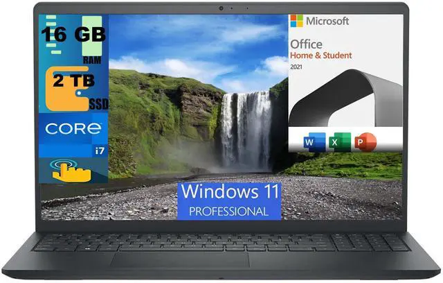 Main image of Dell Inspiron 3530 15 Laptop, 15.6" FHD Touchscreen, Intel Core i7-1355U 10 Cores Processor, Intel Iris Xe Graphics, 16GB DDR4  2TB PCIe SSD, Webcam, Wi-Fi 6, Windows 11 Pro,Microsoft Office License