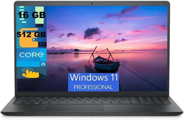 Main image of Dell Inspiron 3530 15 Laptop, 15.6" FHD Touchscreen, Intel Core i5-1335U 10 CoresProcessor, Intel Iris Xe Graphics, 16GB DDR4  512GB PCIe SSD, Webcam, Wi-Fi 6, Windows 11 Pro,Microsoft Office License