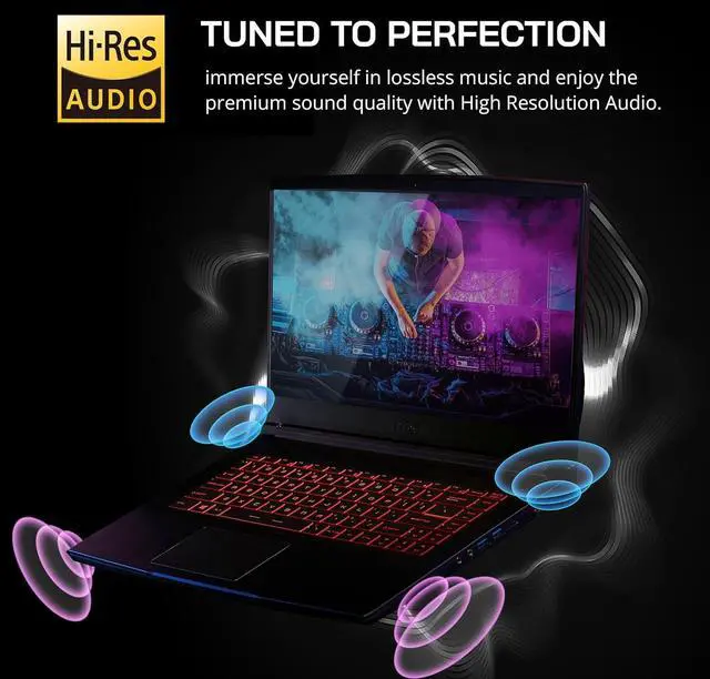 Alt view image 5 of 6 - MSI Thin GF63 15 Gaming Laptop, 15.6" FHD 144Hz Display, Intel Core i5-12450H 10 cores Processor, GeForce RTX 2050 4 GB, 64GB DDR4  2TB PCIe SSD, Cooler Boost 5, Windows 11,Microsoft Office License
