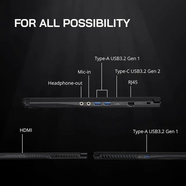 Alt view image 6 of 6 - MSI Thin GF63 15 Gaming Laptop, 15.6" FHD 144Hz Display, Intel Core i5-12450H 10 cores Processor, GeForce RTX 2050 4 GB, 64GB DDR4  2TB PCIe SSD, Cooler Boost 5, Windows 11,Microsoft Office License