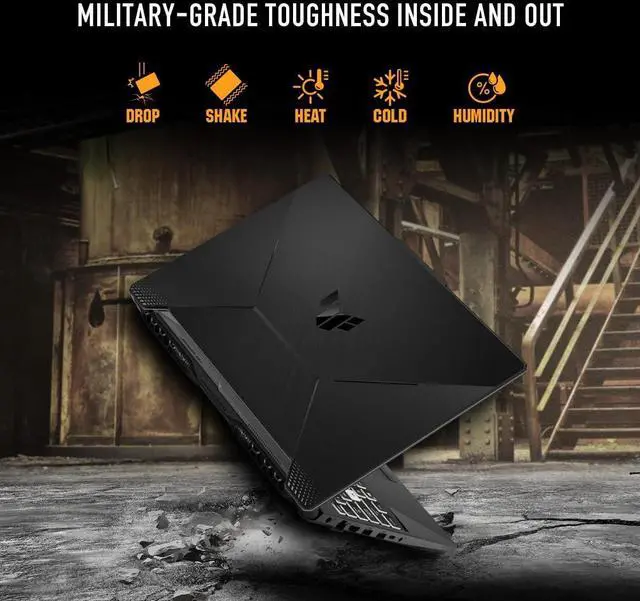 Alt view image 6 of 6 - ASUS TUF Gaming A15 Gaming Laptop, 15.6" FHD 144Hz Display, AMD Ryzen 5 7535HS 6 Cores processor, RTX 3050 4GB, 64GB DDR5  2TB PCIe SSD, Backlit KB, Windows 11 Pro,Microsoft Office License