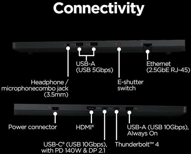 Alt view image 6 of 6 - Lenovo Legion Pro 7i 16 Gaming Laptop, 16" 2.5K WQXGA OLED Display, Intel Core Ultra 9 275HX 24 Cores Processor, RTX 5070 Ti 12 GB, 64GB DDR5  4TB PCIe SSD,Windows 11 Pro ,Office 2024 License
