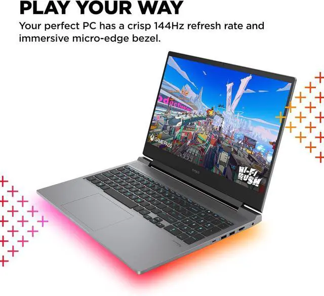 Alt view image 5 of 6 - HP OMEN 16 Gaming Laptop, 16" FHD Display, Intel Core i7-14700HX 20 Cores Processor, NVIDIA GeForce RTX 4060 8 GB GDDR6, 32GB DDR5  2TB PCIe SSD, RGB Backlit KB, Windows 11 Pro ,Office 2024 License