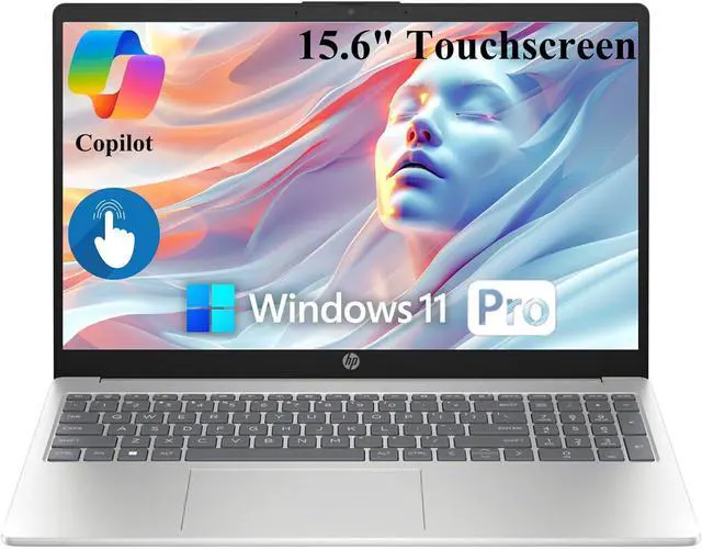 Alt view image 2 of 6 - HP 15 Business Laptop, 15.6" HD (1366 x 768) Touchscreen, Intel Core i3-1215U 6 Cores Processor, Intel UHD Graphics, 32GB DDR4  512GB PCIe SSD, Bluetooth, Wi-Fi, Windows 11