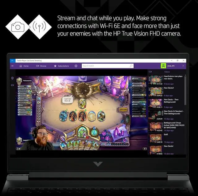 Alt view image 3 of 6 - HP Victus 15 Gaming Laptop, 15.6" FHD 144Hz, AMD Ryzen 5 8645HS 6 Cores Processor, NVIDIA GeForce RTX 4050 6GB GDDR6, 64GB DDR5  4TB PCIe SSD, Backlit KB, Windows 11 Pro ,Office 2024 License