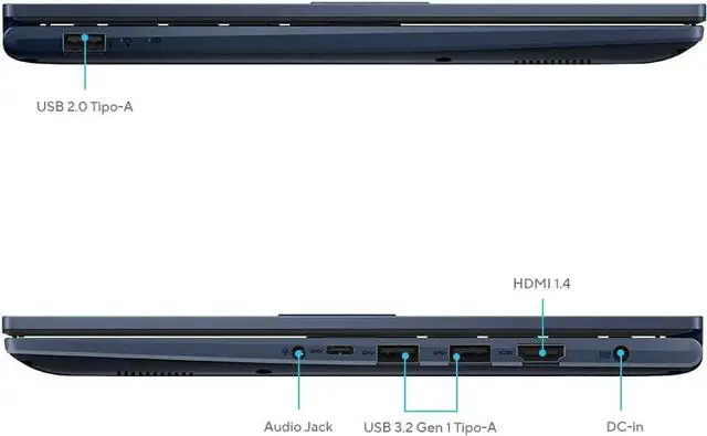 Alt view image 6 of 6 - ASUS Vivobook 14 Laptop, 14" FHD Display, Intel Core i5-1334U 10-Core Processor, Intel UHD Graphics, 24GB DDR4  1TB PCIe SSD, Wi-Fi 5 and Bluetooth 5.1, Windows 11 ,Office 2024 License