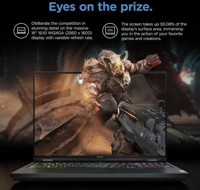 Alt view image 3 of 6 - Lenovo Legion Pro 7i 16 Gaming Laptop, 16" WQXGA 240Hz, Intel Core Ultra 9 275HX 24 Cores Processor, GeForce RTX 5080 16GB GDDR7, 16GB DDR5  2TB PCIe SSD, Windows 11 ,Office 2024 License