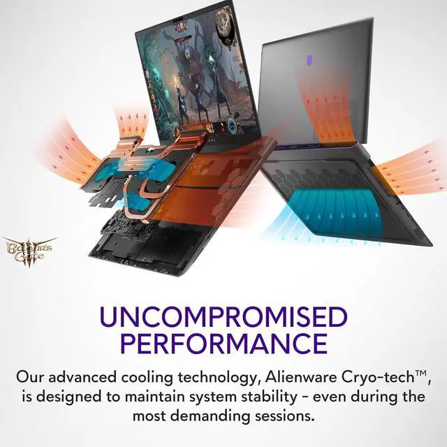 Alt view image 3 of 6 - Alienware M18 Gaming Laptop, 18" QHD+ 165Hz, Intel Core i7-14700HX 20 core Processor, NVIDIA GeForce RTX 4070 8GB GDDR6, 16GB DDR5  2TB PCIe SSD, wifi, Windows 11 ,Office 2024 License