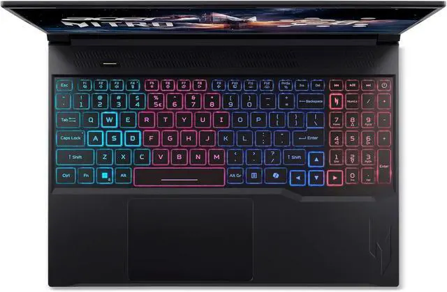 Alt view image 5 of 6 - Acer Nitro V 16S Gaming Laptop, 16" WUXGA 180Hz Display, AMD Ryzen 7 260 8-core Processor, NVIDIA GeForce RTX 5060 8GB GDDR7, 16GB DDR5 512GB PCIe SSD, Wi-Fi 6, Windows 11