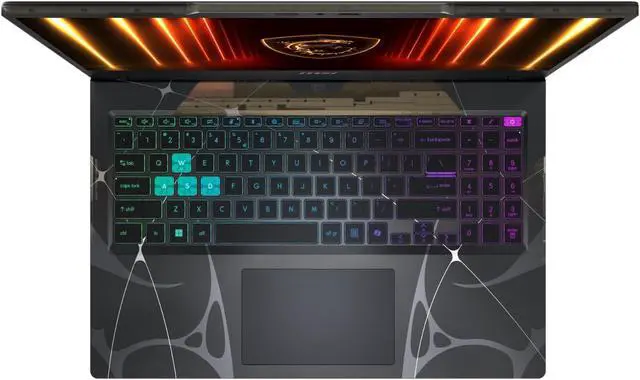 Alt view image 6 of 6 - MSI Cyborg A15 Gaming Laptop, 15.6" FHD 144Hz, AMD Ryzen 9 270 8 Cores Processor, NVIDIA GeForce RTX 5060 8GB GDDR7, 64GB DDR5 4TB PCIe SSD, 4-Zone RGB Keyboard, Wi-Fi 6E, Windows 11 Pro