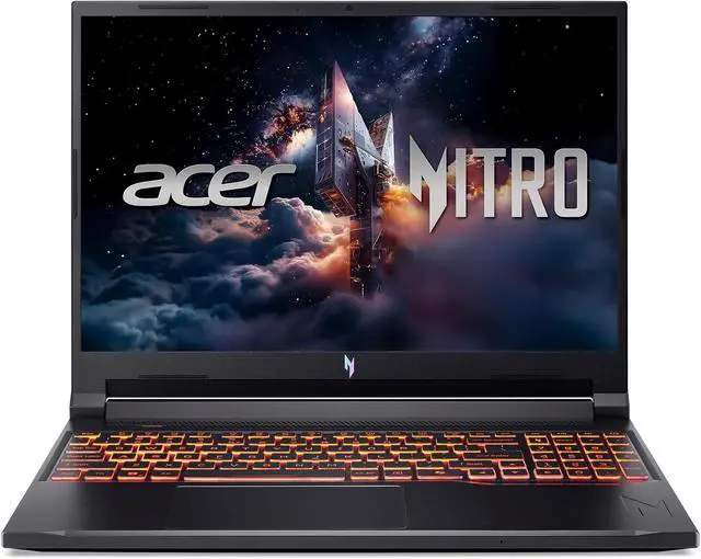 Alt view image 2 of 6 - Acer Nitro V 16 Gaming Laptop, 16" WUXGA 180Hz Display, Intel Core 7 240H 10-Core Processor, NVIDIA GeForce RTX 5050 8 GB, 32GB DDR5 512GB PCIe SSD, Wi-Fi 6 | Backlit KB, Windows 11