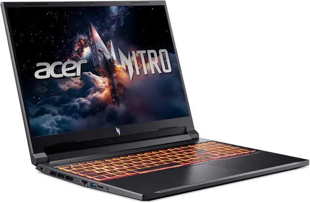 Alt view image 3 of 6 - Acer Nitro V 16 Gaming Laptop, 16" WUXGA 180Hz Display, Intel Core 7 240H 10-Core Processor, NVIDIA GeForce RTX 5050 8 GB, 32GB DDR5 512GB PCIe SSD, Wi-Fi 6 | Backlit KB, Windows 11